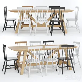 Buondi table jimi chairs